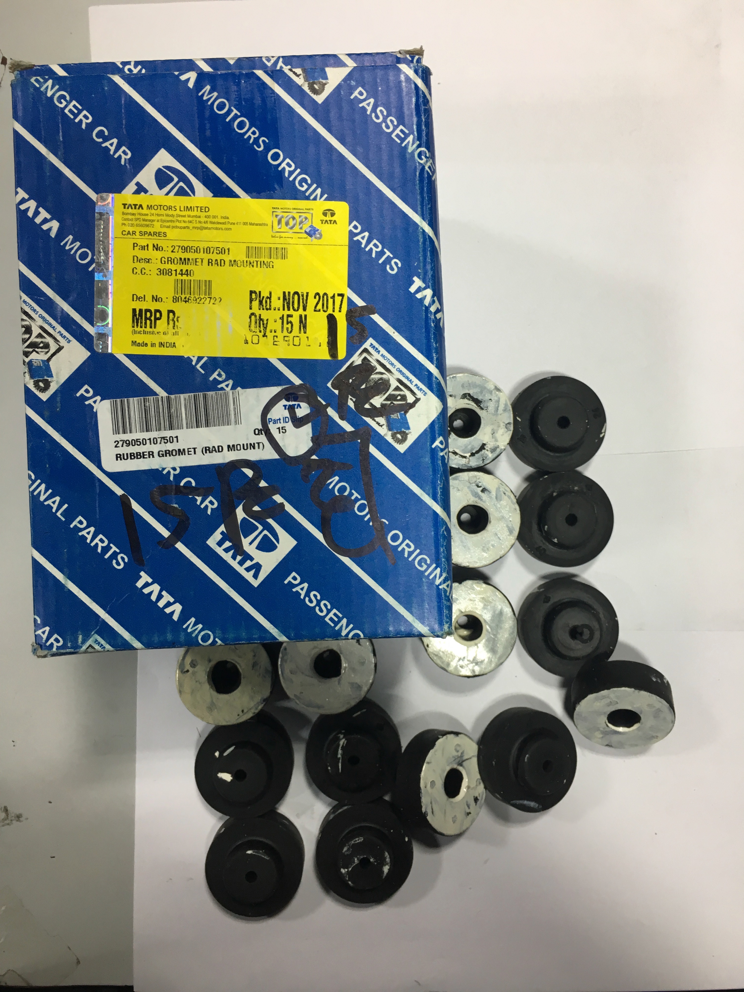 ASSY. RUBBER GROMMET - Part No: 2790050107501 - TATA INDICA ASSY. RUBBER GROMMET 2790050107501 STOCKID 754 - Photo