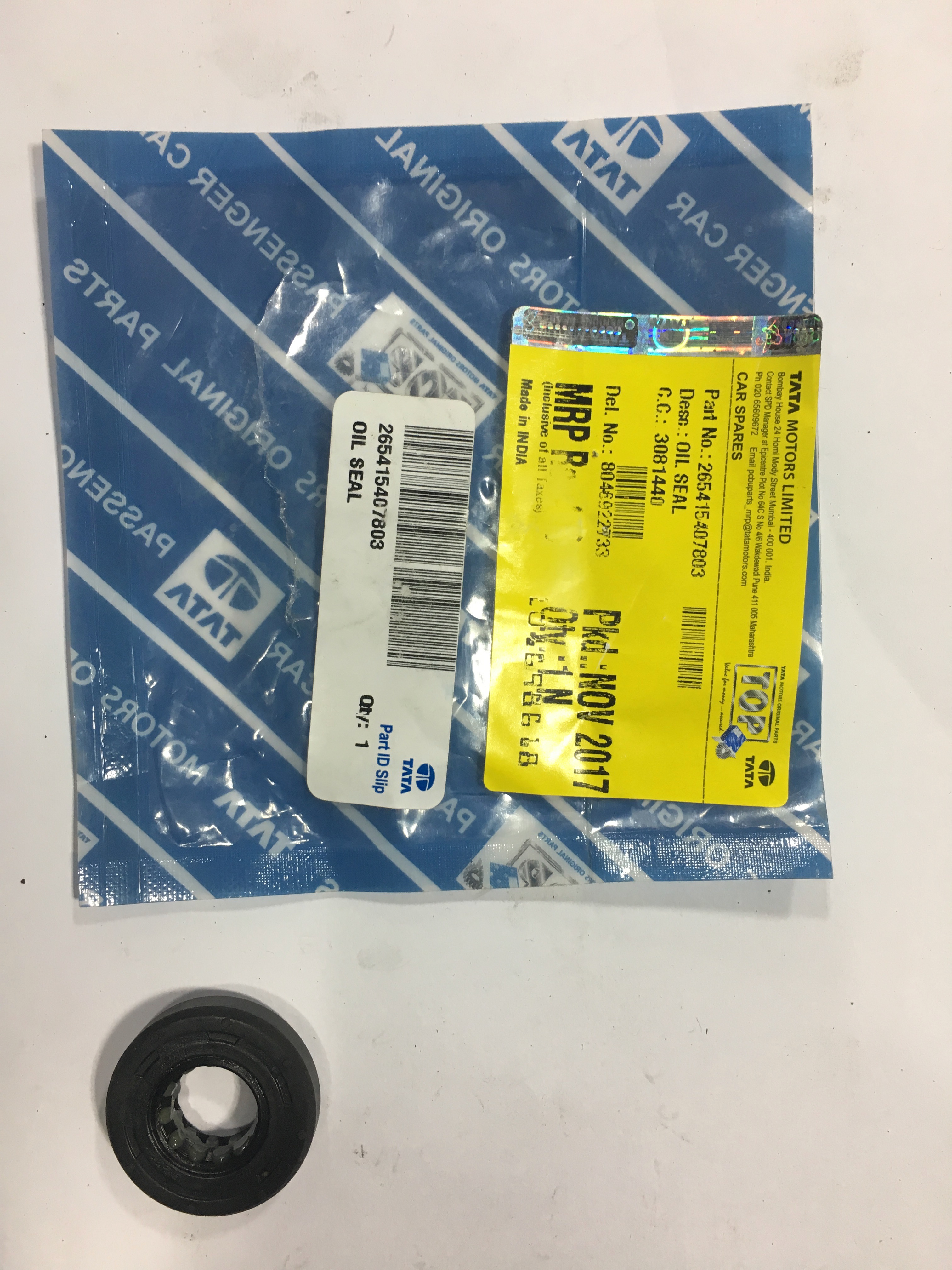 OIL SEAL - Part No: 265415407803 - TATA TELCOLINE OIL SEAL 265415407803 STOCKID 760 - Photo
