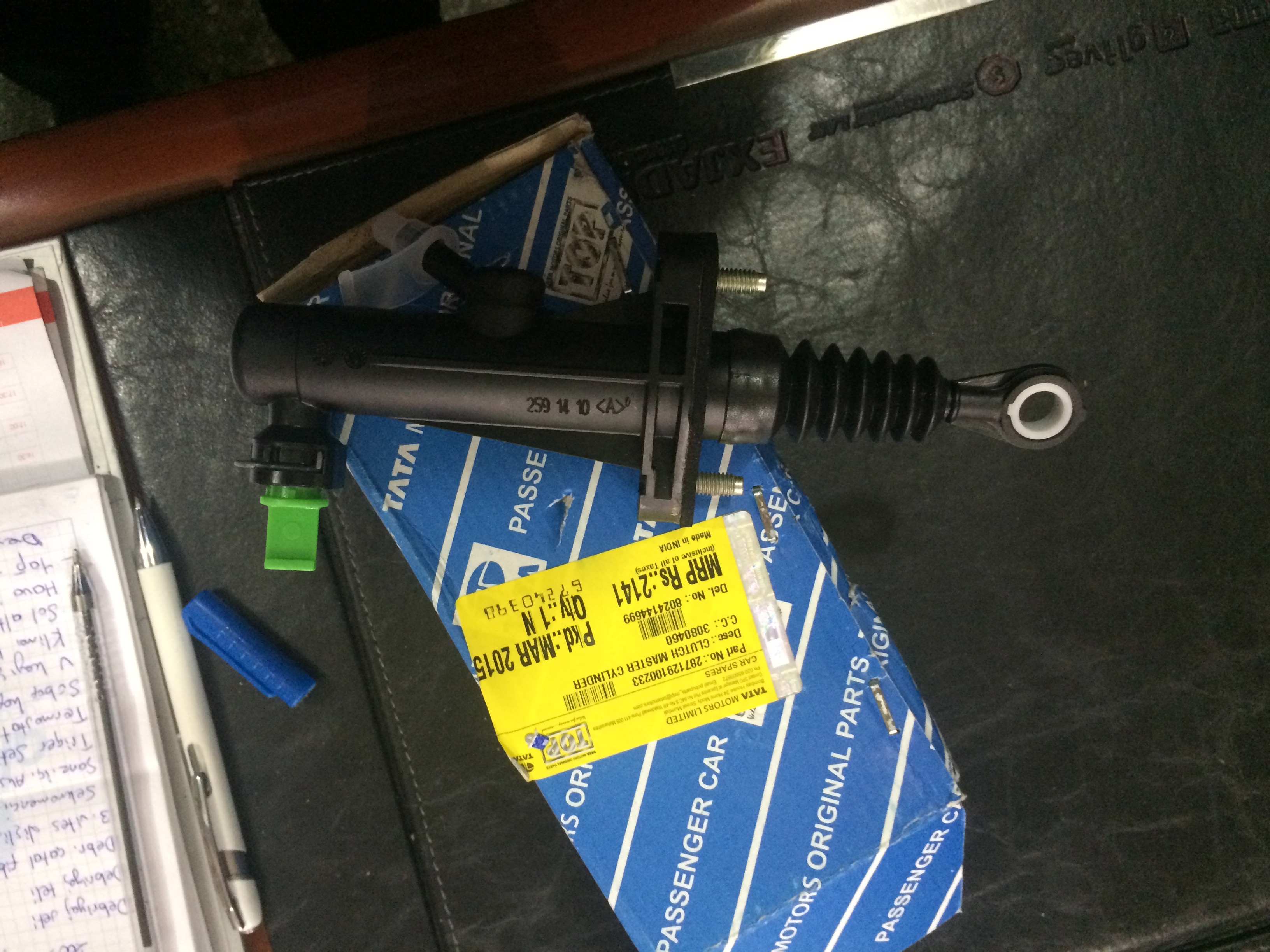 CLUTCH MASTER CYLINDER - Part No: 287129100233 - TATA INDIGO CLUTCH MASTER CYLINDER 287129100233 STOCKID 796 - Photo