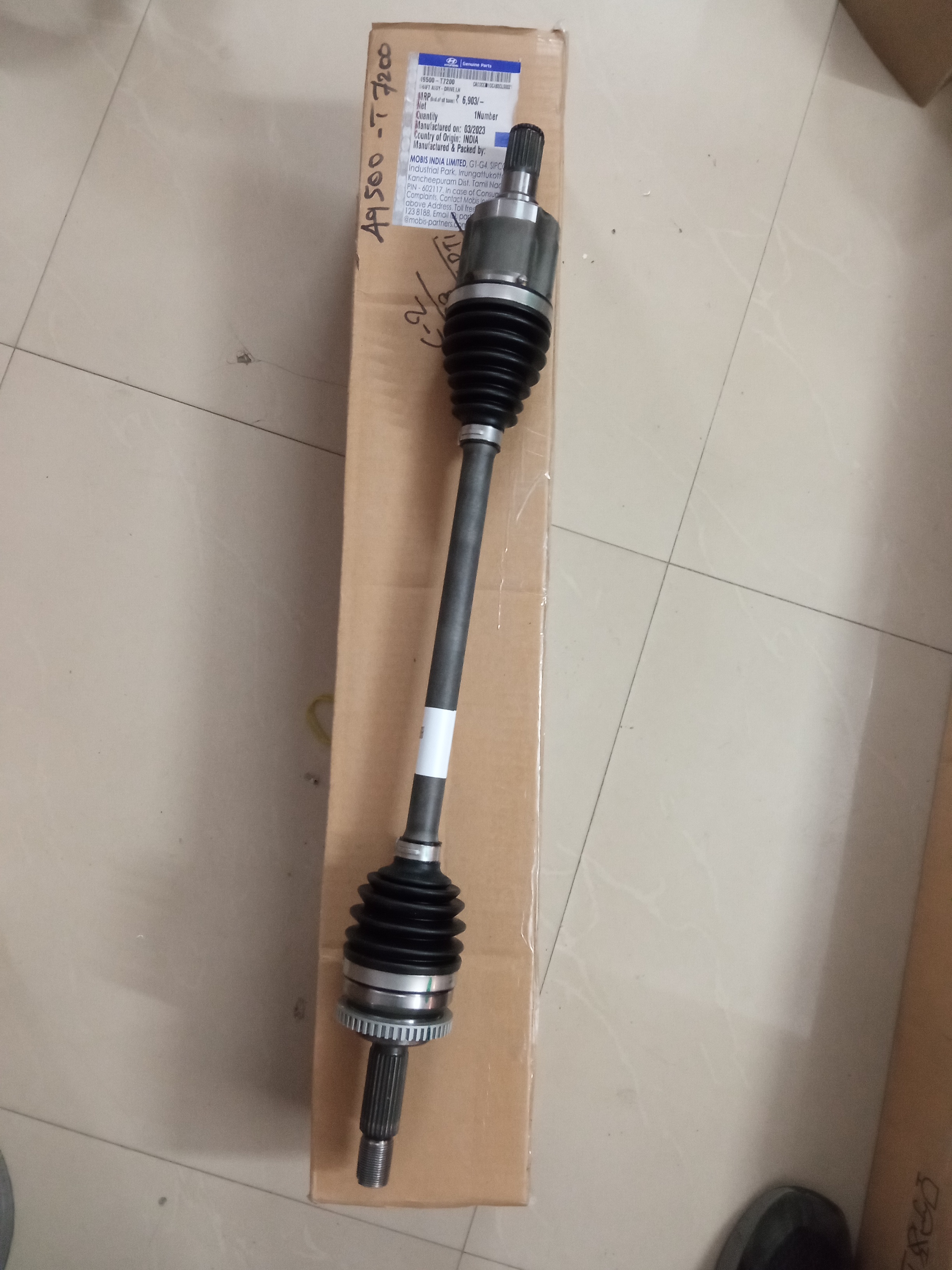 HYUNDAI I 20 SHAFT ASSY DRIVE LH 49500T7200 STOCKID 2297