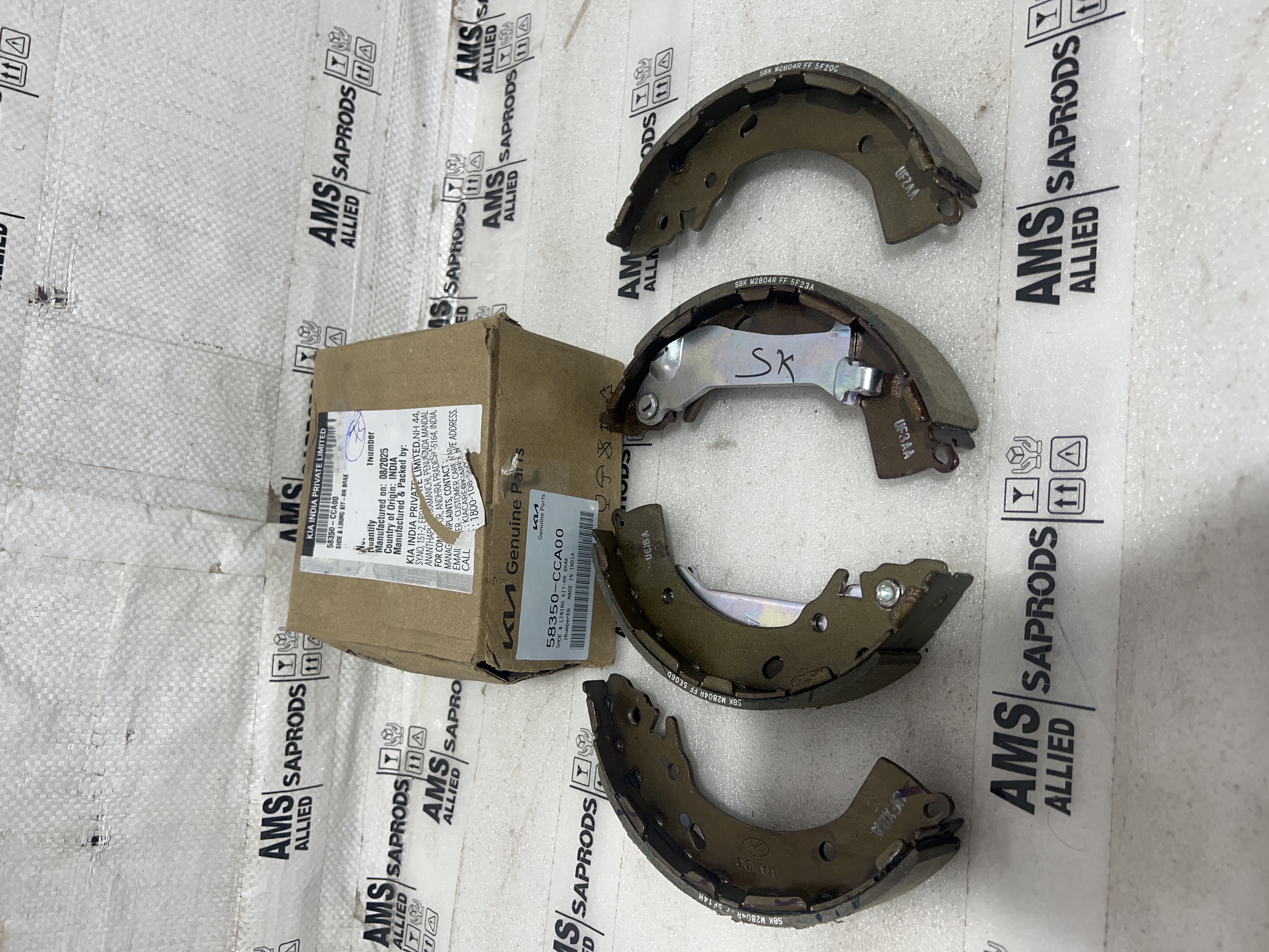 KIA SONET SHOE & LINING KIT RR BRAKE 58350CCA00 STOCKID 3226
