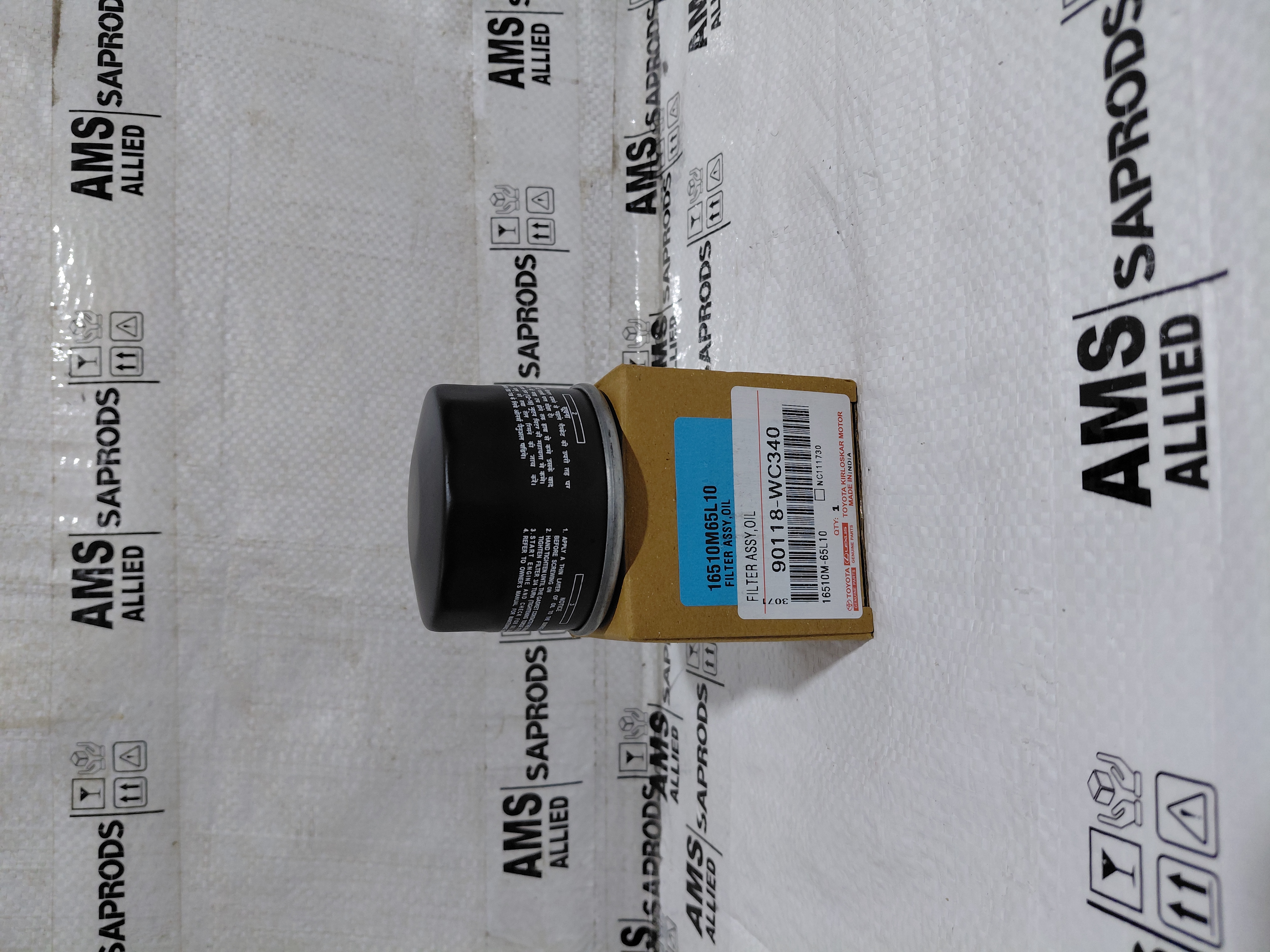 TOYOTA TAISOR FILTER ASSY OIL 90118WC340 STOCKID 3268