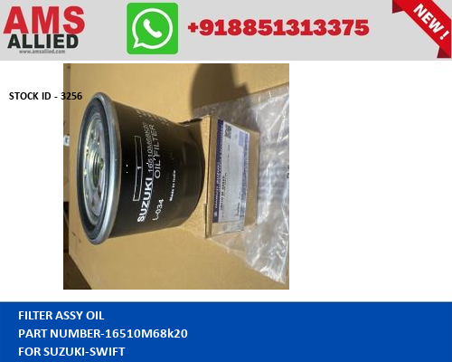 SUZUKI SWIFT FILTER ASSY OIL             16510M68k20 STOCKID 3256