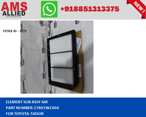 TOYOTA TAISOR ELEMENT SUB ASSY AIR 17801WC004 STOCKID 3272