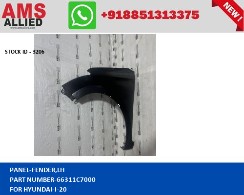 HYUNDAI I 20 PANEL FENDER,LH 66311C7000 STOCKID 3206
