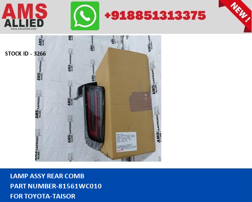 TOYOTA TAISOR LAMP ASSY REAR COMB 81561WC010 STOCKID 3266