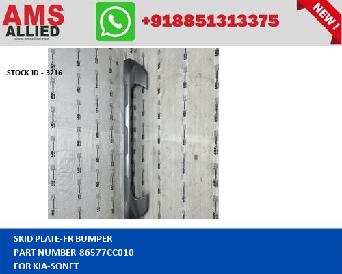 KIA SONET SKID PLATE FR BUMPER 86577CC010 STOCKID 3216